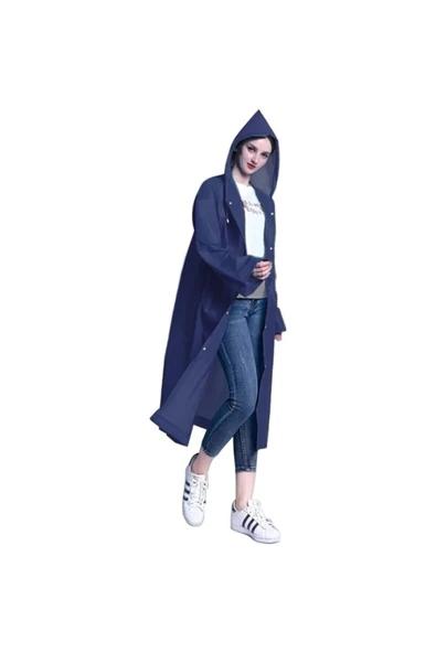 Bosile Unisex Eva Kumaş Su Rüzgar Geçirmez Yağmurluk - 2