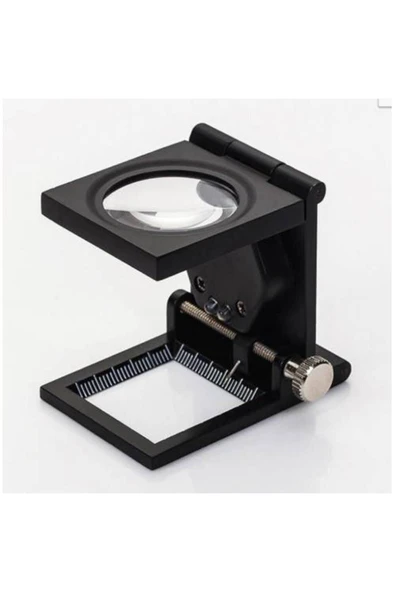 Mimozaavm 10x Katlanır Sayaçlı Metal Lüp 28mm 2 Led Işıklı Büyüteç Tekstil - 2