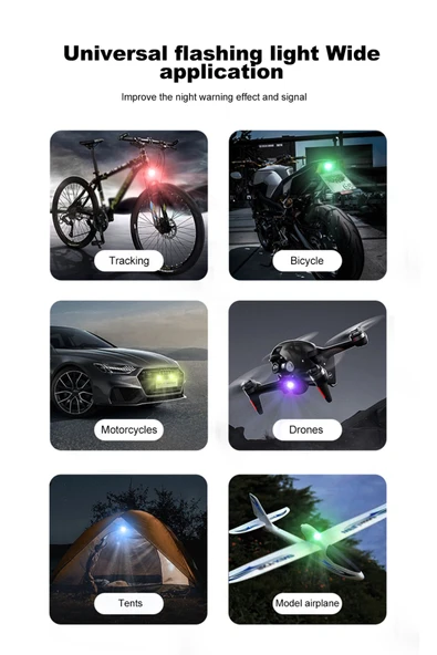 Bosile 9 Lu Led Motosiklet Bisiklet Scooter Anti-çarpışma Ledi MOTOLED - 3