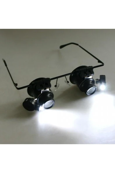 Comet No.9892a-ıı Gözlük Tip Kuyumcu Saatçi Çift Led Işıklı 20x Büyüteci - 3