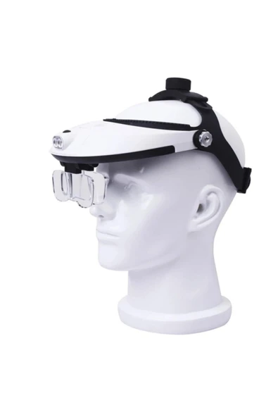 Esmay Mg-81001h Işıklı Kafa Büyüteci Tamirci Büyüteci (5 Lensli) - 3