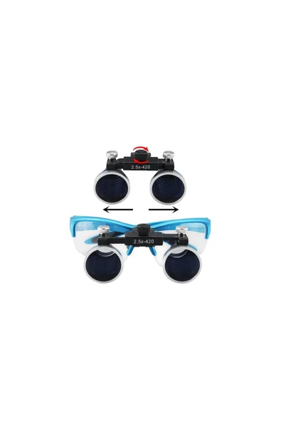 MEDİKAL 3,5x Loupe Değişen Pupil Mesafeli, 5w Led Işıklı Gri - 3