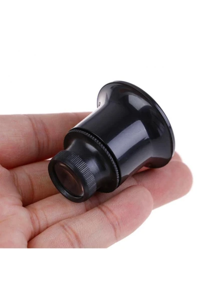 SSMobil 1 Adet Super Kuyumcu Saatçi Büyüteci 20x Lüp Büyüteç Saat Takı Tamir Göz Mercek Makro Lens - Resim 7