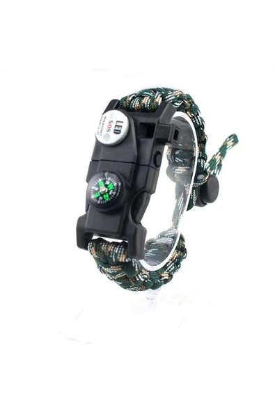 Nurcamp Paracord Kamp Bileklik Hayatta Kalma Bilekliği - 2