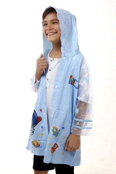 ESU ACCESSORY Karakter Cocuk Yağmurluk 10-13 Yaş