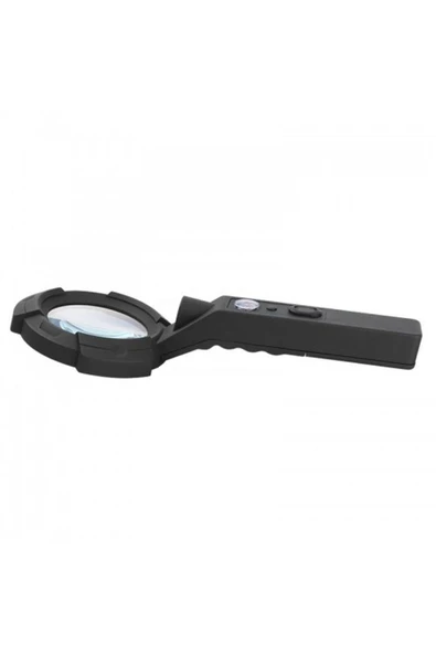 Nikula 4x El Büyüteç 7 Led Aydınlatma Açık Işlevli Pusula Uv Led - Resim 3