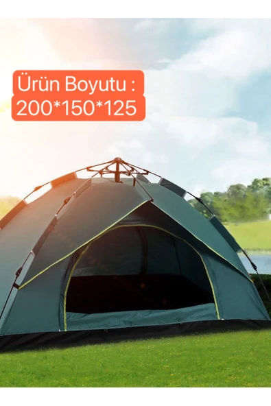 SHUFA 2-4 Kişilik Otomatik Çift Katman Çift Kapılı Kamp Outdoor Plaj Piknik Çadırı 200*150*125CM - Resim 4