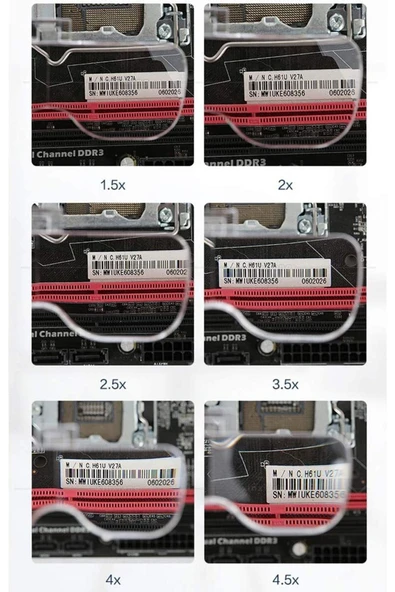 Sezen Şarjlı Gözlük Tip Büyüteç Mercek Lup Lensleriyle Taşıma Çantalı - Resim 6