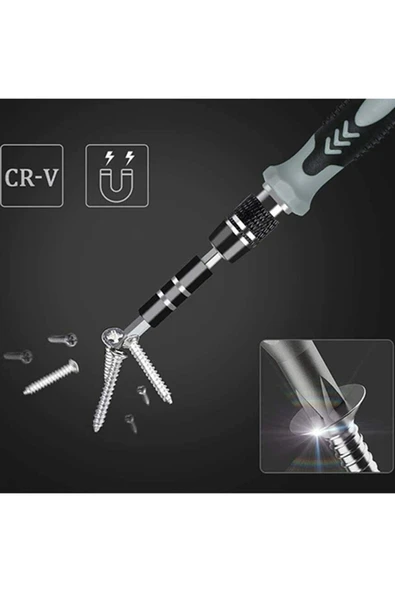 snaiker Ally Mobile Ally 117 Parça Profesyonel Cep Telefonu Tablet Laptop Tamir Seti Tornavida Seti Siyah - 5