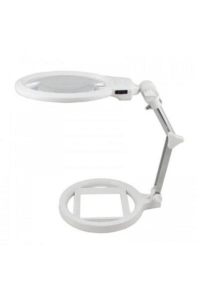 Paltava CTN 2x-6x130mm Led Büyüteç Hd Masaüstü Bakım Okuma Gözlükleri Katlanabilir Işık Büyüteç - 2