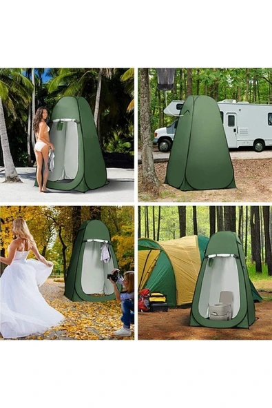 Bood Kamp Alanı Duş Giyinme Wc Çadırı Fotoğrafcı Prova Kabini Yeşil 1369seri - 4