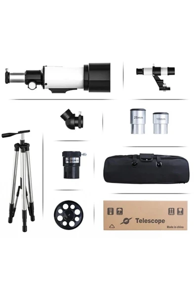 Nikula 400x70mm Açıklıklı Refrakter Teleskoplar 15x-150x Telefon Adaptörlü Reflex - 2