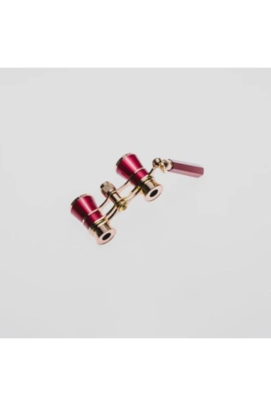 Bosile Prinç Metal Kaplamalı Deri Kılılflı Işlemeli Retro Görünümlü tiyatro Opera Dürbünü - Resim 7