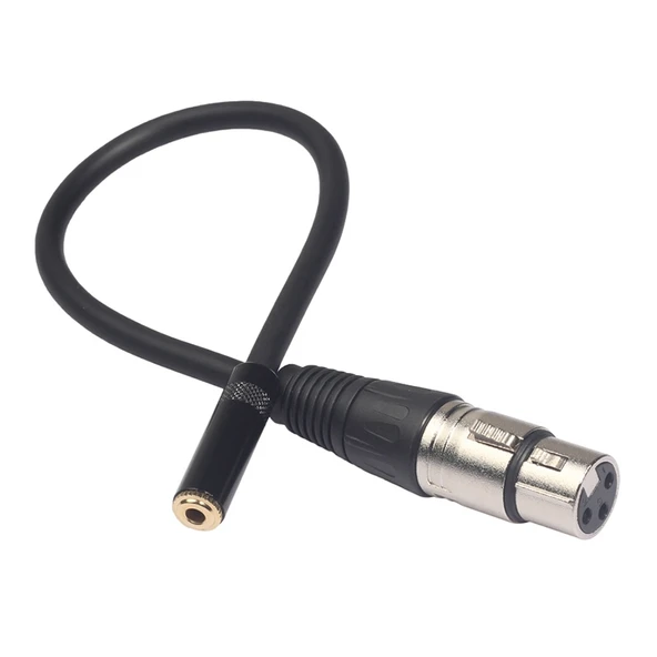 3.5mm Dişi to XLR Dişi Ses Kablosu 30cm - 2