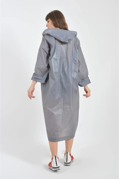 No7 İstanbul Yağmurluk Unisex Su Geçirmez Eva Kumaş - 2