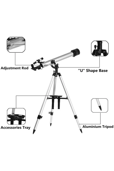 Bosile Nikula 700X60 Teleskop Kara Uzay Teleskobu 6Mt1000Mt ürün görseli