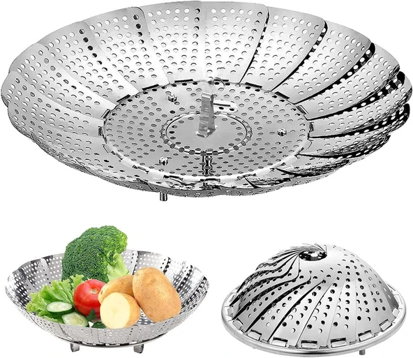 Paslanmaz Çelik Buharda Pişirme Sepeti ürün görseli