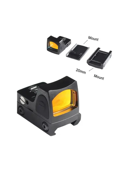 Bosile Glock Yakın Menzil Için Hedefleme Rmr Reflex Red Dot Sight - Siyah ürün görseli