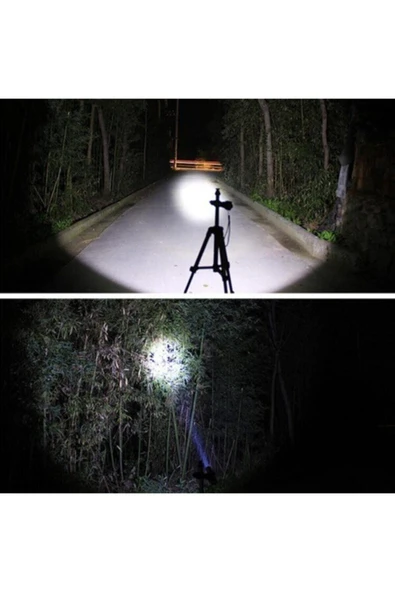 Bosile Nikula Alüminyum Kaplama Şarjlı Ve Zoomlu Profesyonel El Feneri - D6055 - Resim 6