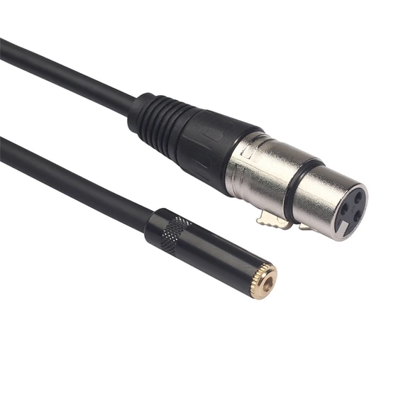 3.5mm Dişi to XLR Dişi Ses Kablosu 30cm - 3