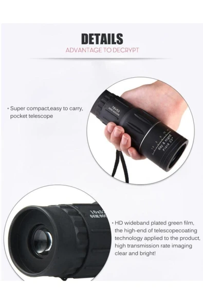 Bosile El Dürbünü 16x52 - Resim 3