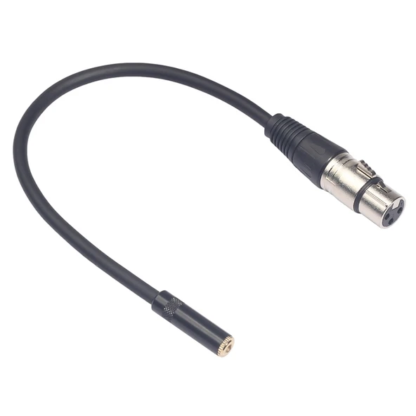 3.5mm Dişi to XLR Dişi Ses Kablosu 30cm