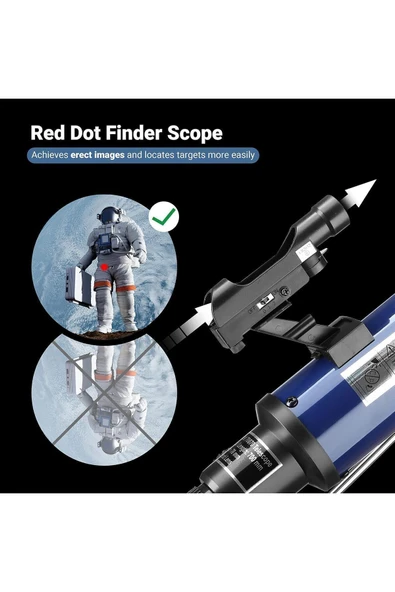 ESSLNB 70/700 Refraktör Teleskop Astronomi Profili 525X Büyütme Yıldızlı Teleskop - 4