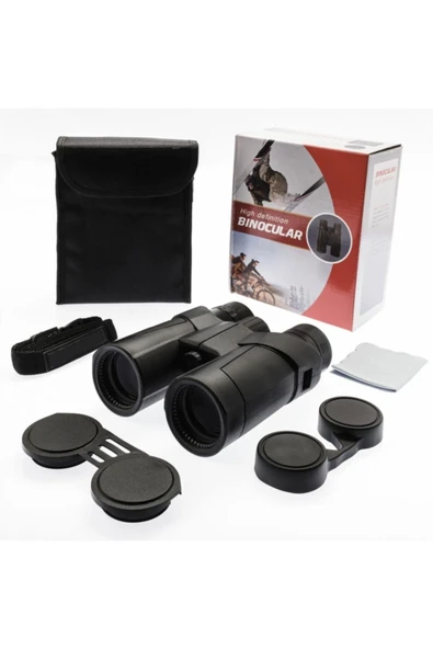 Nikula 8x42 - Profesyonel - Su Geçirmez El Dürbünü - 1000/110m - Siyah - Kompakt Tasarım ürün görseli