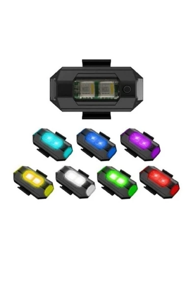 DNA Şarjlı Mini Led Işık/motor Çakar Led/drone Işığı/anti Çarpışma Uyarı Işığı - 5