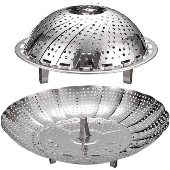 Paslanmaz Çelik Buharda Pişirme Sepeti - Resim 3