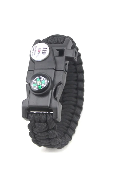 Lariss Paracord Survival 19 in 1 LED Işıklı Bileklik - 2