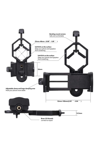 Bosile Dürbün Teleskop Telefon Evrensel Bağantı Aparatı - 5