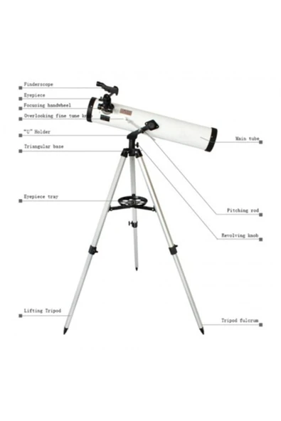 Bosile 76x700 Profesyonel Uzay Aynalı Teleskopu - 2