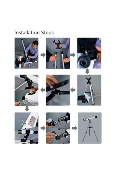 Bosile Nikula 700X60 Teleskop Kara Uzay Teleskobu 6Mt1000Mt - Resim 8