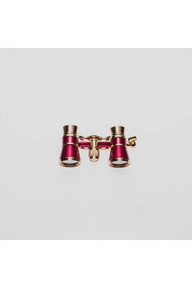 Bosile Prinç Metal Kaplamalı Deri Kılılflı Işlemeli Retro Görünümlü tiyatro Opera Dürbünü - Resim 4