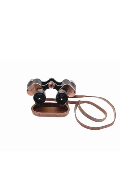 Baigish 6x24 Orjinal Deri Çantalı Prinç Kaplama Subay Dürbünü - Su Geçirmez - Rus Malı - 1000m/86m - 2