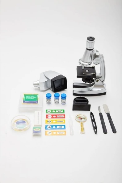 Bosile Nikula-Çocuklar,Öğrenciler Için Projektörlü Mikroskop Set 50x-1200x