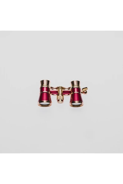 Nikula Prinç Metal Kaplamalı Deri Kılılflı Işlemeli Retro Görünümlü Opera Dürbünü - Resim 6