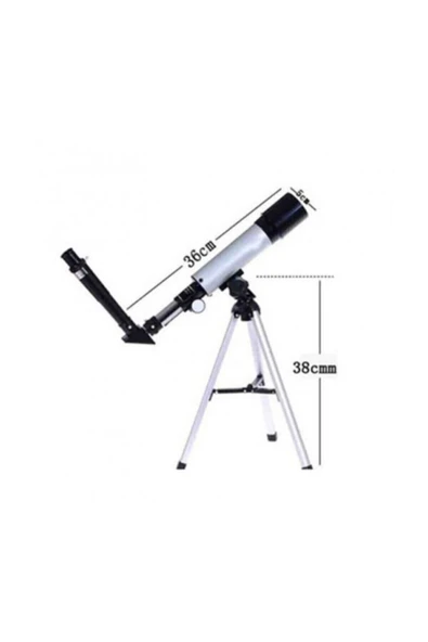 Bosile Nikula Mini Teleskop 50X360 Kara Uzay Teleskobu Aliminyum Gövde Tripodlu - Resim 3
