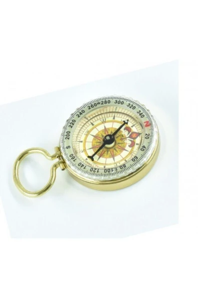 Nikula Yuvarlak Pirinç Fosforlu Pusula - Resim 5