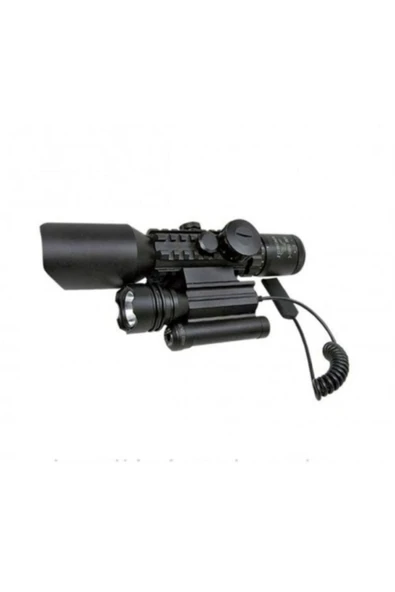 Nikula 3-10x42 Zoomlu Av Tüfeği Dürbünü Tüfek Lazeri Zenon Fenerli M9