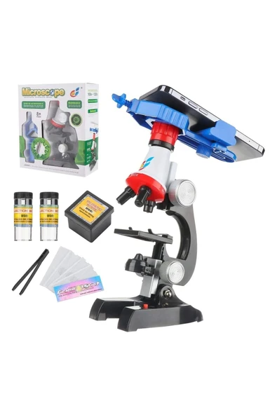 Bosile Yeni Başlayanlar Için Çocuk Mikroskobu 100x 400x 1200x Büyütme (telefon Klipsli) Eğitici Oyuncak