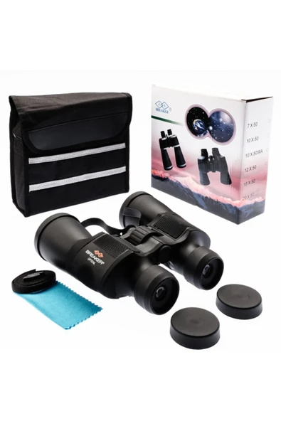 Breaker Siyah Çift Göz Ayarlı Profesyonel Dürbün 1000m/56m - 20x50 Wd2 - Resim 3