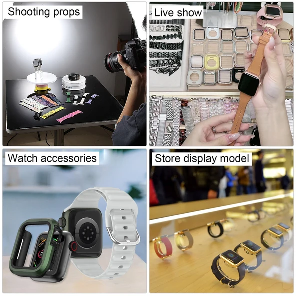 Apple Watch Series 8 45mm Renkli Ekran Çalışmayan Sahte Gösterim Modeli Gece Yarısı - 6