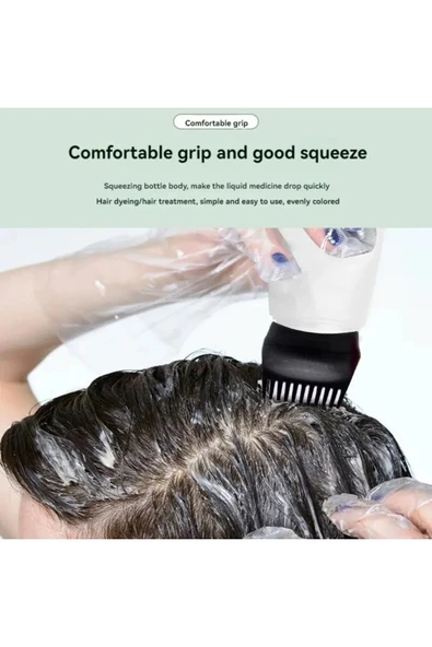 Bosile Taraklı Saç Bakım Yağ Uygulama Şişesi Saç Diplerine Serum Yağ Uygulama Şişesi 1 adet - 3