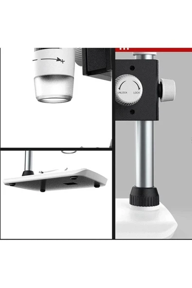 Bosile 12mp 5 Inch Ips Ekran Dijital Mikroskop Şarjlı Tv Çıkışı - Resim 4