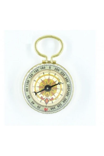 Nikula Yuvarlak Pirinç Fosforlu Pusula - Resim 2