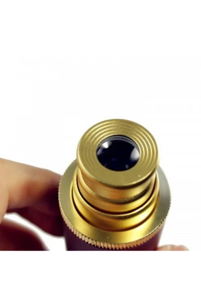 Nikula 25x30 Korsan Dürbünü Tek Göz Dürbün Deri Kaplamalı,Avuç Içi Monoküler Dürbün - Resim 2