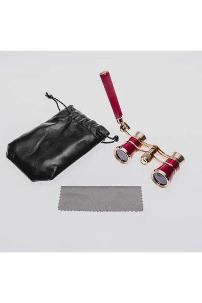 Nikula Prinç Metal Kaplamalı Deri Kılılflı Işlemeli Retro Görünümlü Opera Dürbünü ürün görseli