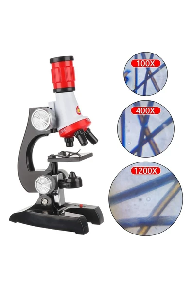 Bosile Yeni Başlayanlar Için Çocuk Mikroskobu 100x 400x 1200x Büyütme (telefon Klipsli) Eğitici Oyuncak - 4